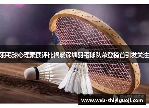 羽毛球心理素质评比揭晓深圳羽毛球队荣登榜首引发关注